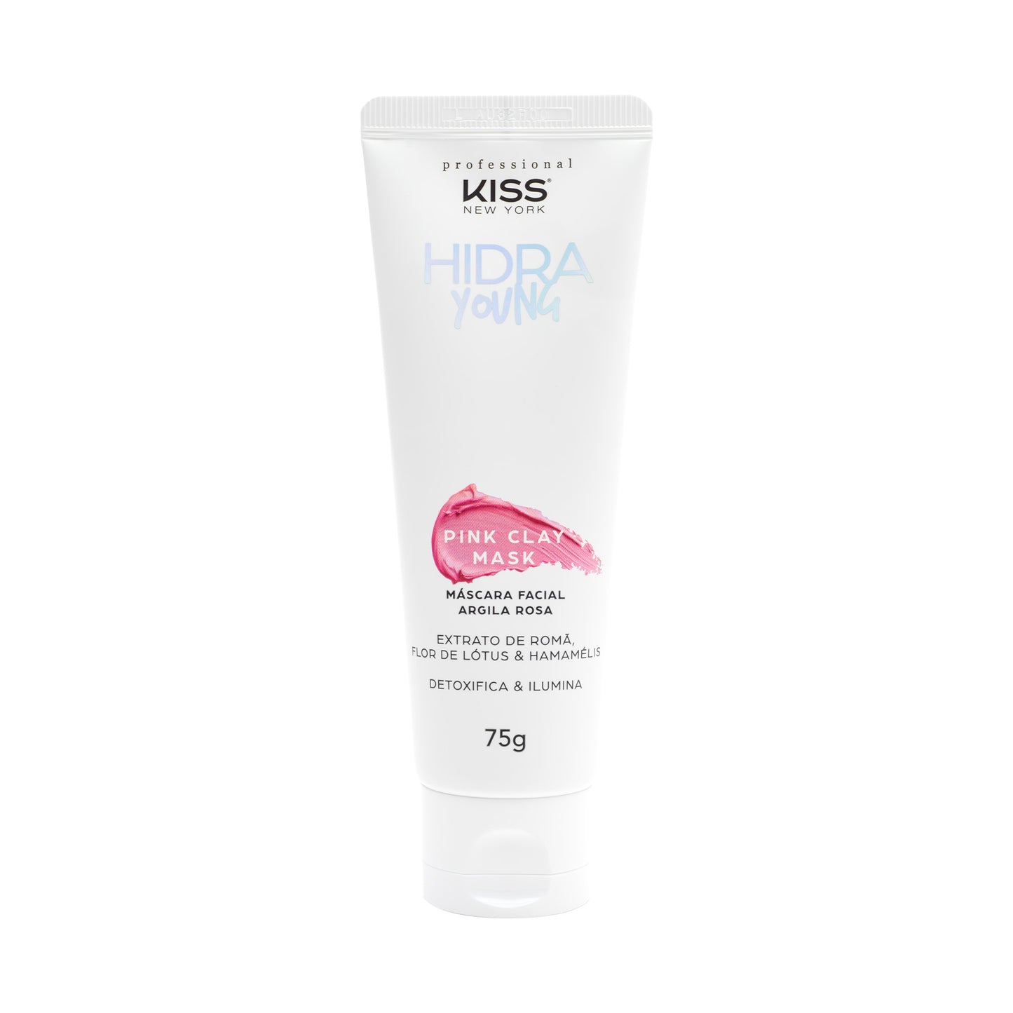 Kiss New York Máscara Facial de Argila Rosa - Pink Clay Mask 75g